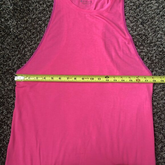 Athleta Sleeveless Top Small Oversized Lightweight Pink Tank - Picture 7 of 10